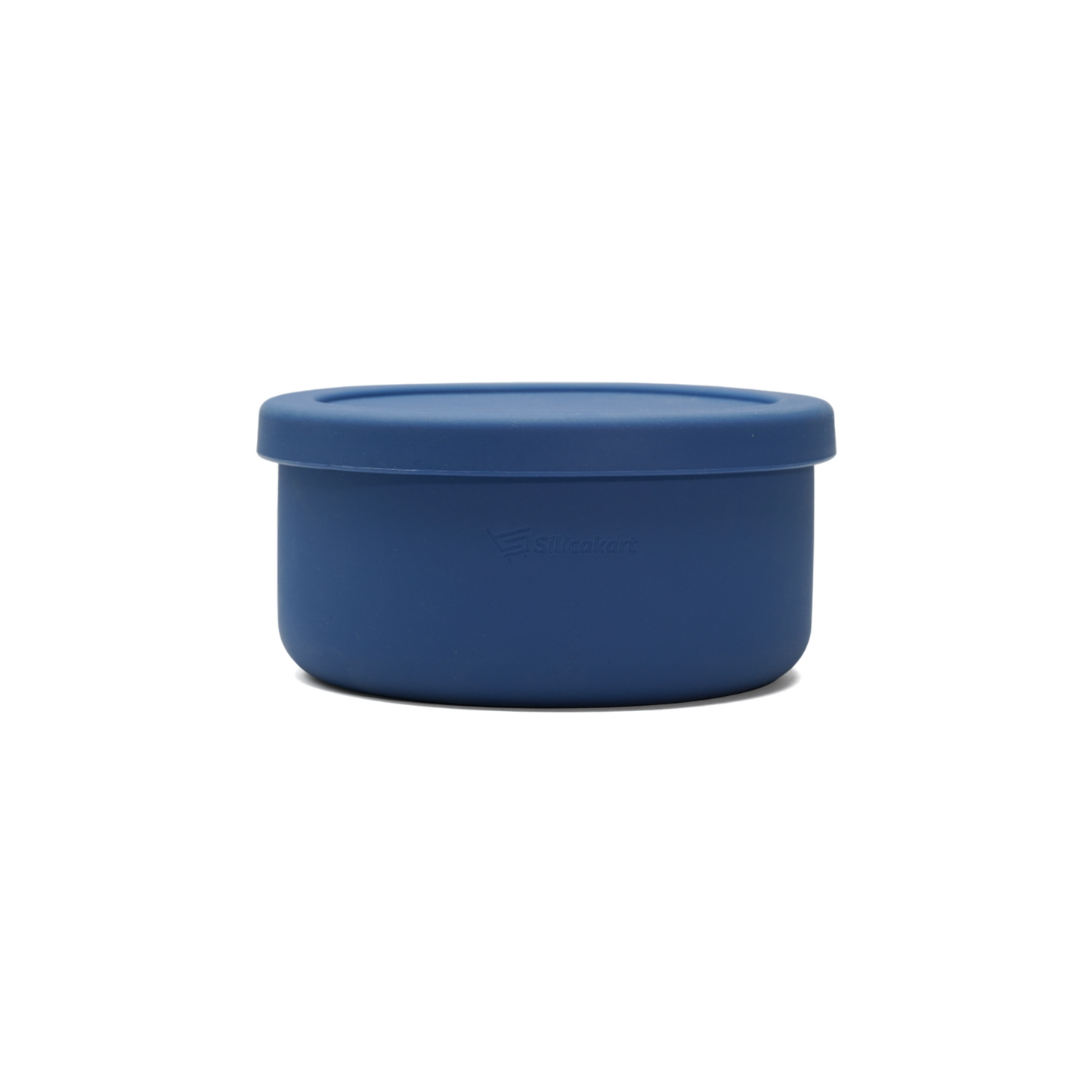 Silicakart Silicone Bento Boxes Medium-Blue (Round)