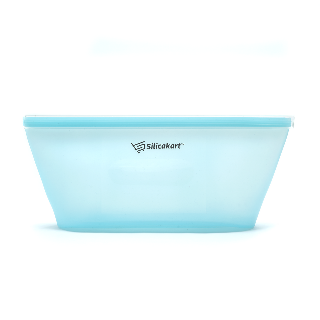 Silicakart Silicone Zip-bag  | Set of 8 (Blue)