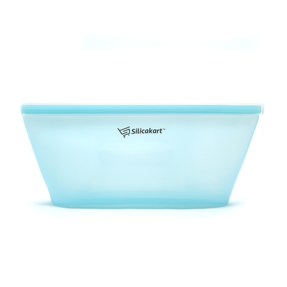 Silicakart Silicone Zip-bag  | Set of 8 (Blue)