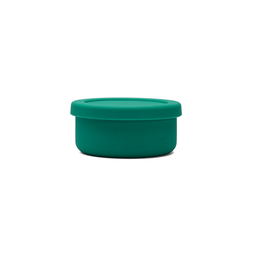 Silicakart Silicone Bento Boxes Small-Green (Round)