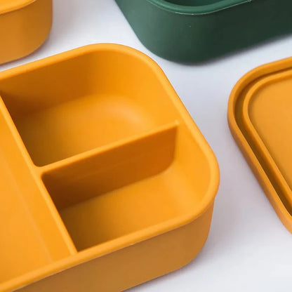 Silicakart Silicone Rectangle Bento Boxes Set of 3 (Rectangle)