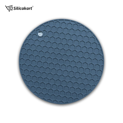 Silicone Trivets for Hot Pots and Pans, Flexible Multipurpose Pot Holders, Heat Resistant Trivets for Hot Dishes, Soft Non-Slip Silicone Mat for Kitchen Counter