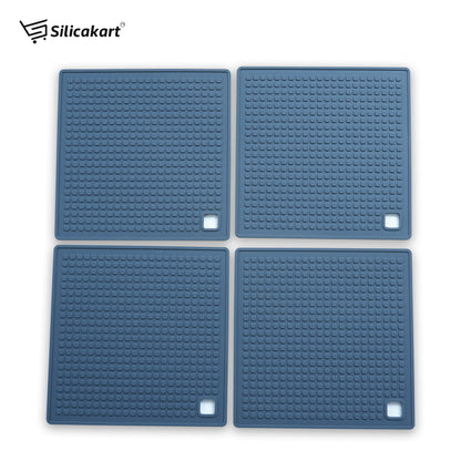 olwick Silicone Trivet Mats, Non-Slip and Heat Resistant Multipurpose Hot Pot Holders for Pans,Dish,Bowl, Drying Mat, Thick Countertop Mat
